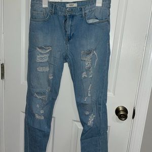Forever 21 distressed jeans.